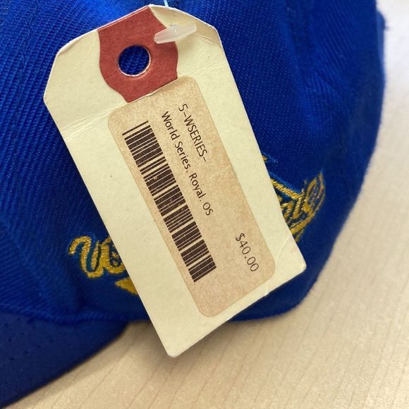 RARE EXCLUSIVE BLUE JAY 38/100 1992 NWT TORONTO BLUE JAYS 5’s WORLD SERIES CAP - Picture 6 of 14